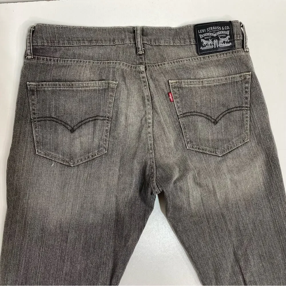 Levi’s Faded Gray Skinny Jeans 36x42
